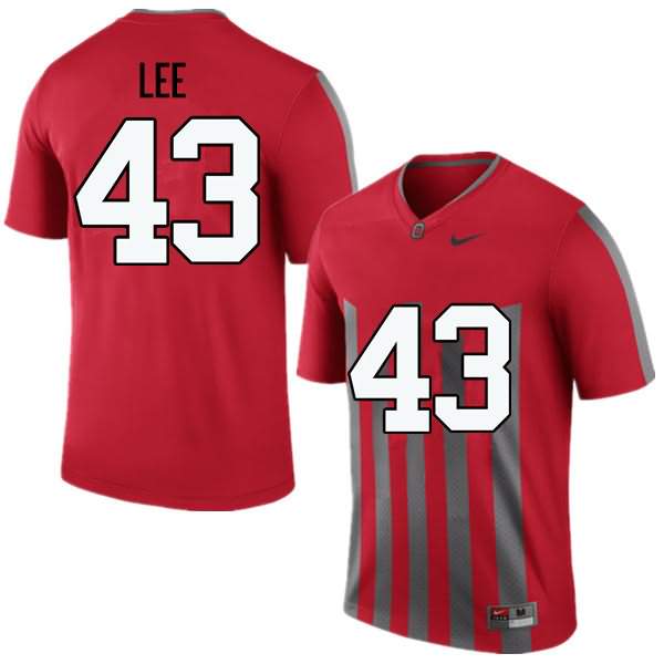Men's Nike Ohio State Buckeyes Darron Lee #43 Throwback College Football Jersey Outlet BMN02Q4T