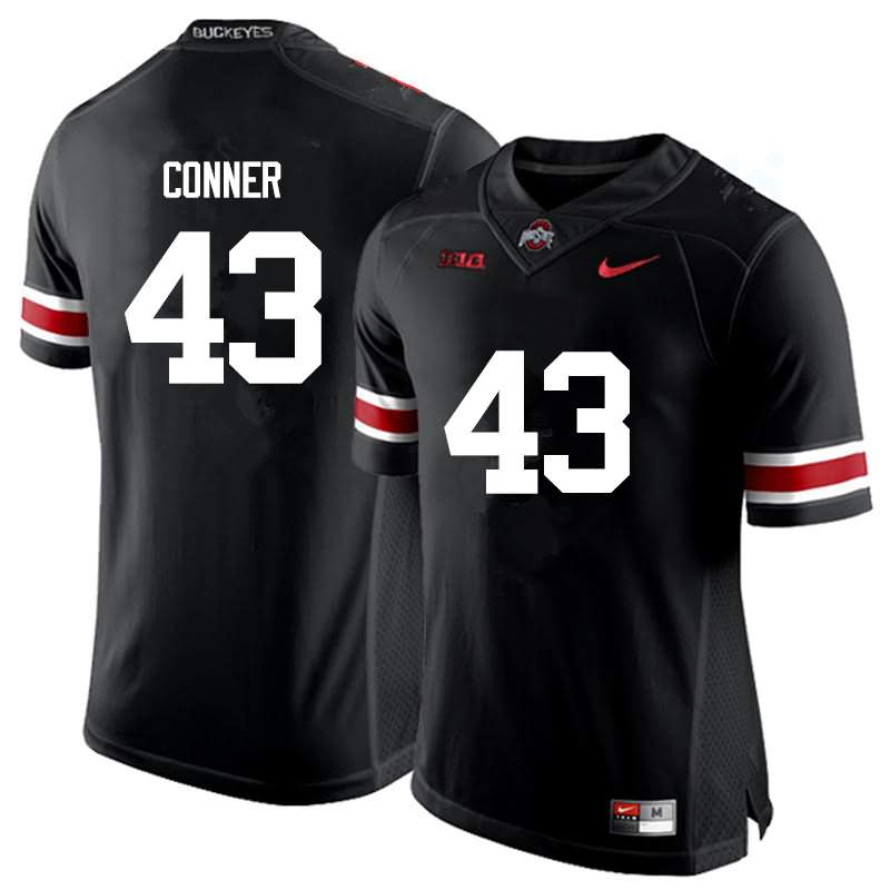 Men's Nike Ohio State Buckeyes Nick Conner #43 Black College Football Jersey Stock ENZ73Q2S