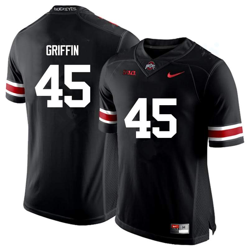 Men's Nike Ohio State Buckeyes Archie Griffin #45 Black College Football Jersey On Sale OAL56Q3N