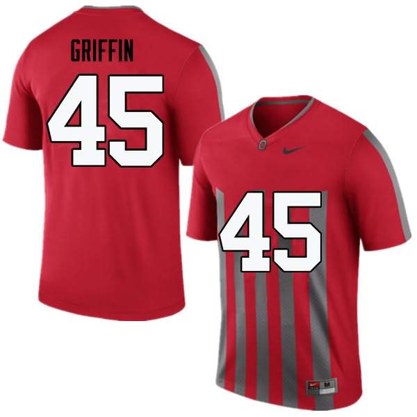 Men's Nike Ohio State Buckeyes Archie Griffin #45 Throwback College Football Jersey Copuon LRD44Q3G