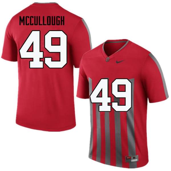 Men's Nike Ohio State Buckeyes Liam McCullough #49 Throwback College Football Jersey February AFJ06Q6E