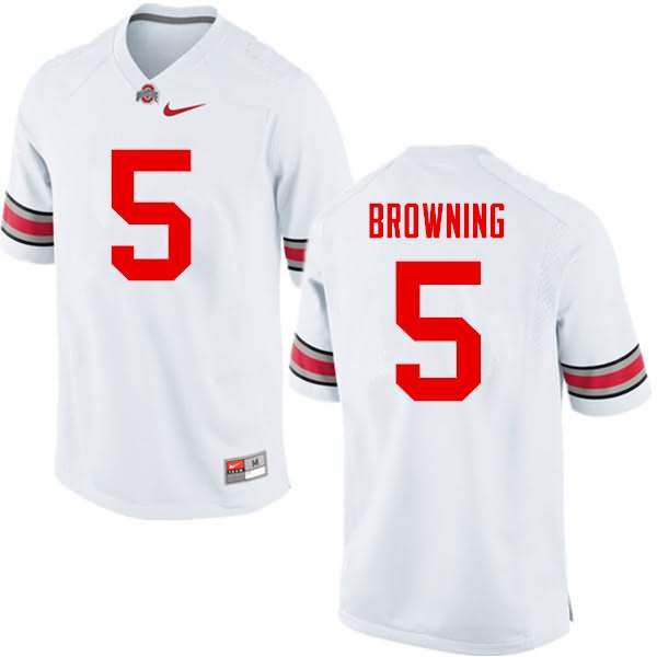 Men's Nike Ohio State Buckeyes Baron Browning #5 White College Football Jersey Official VTN15Q5X