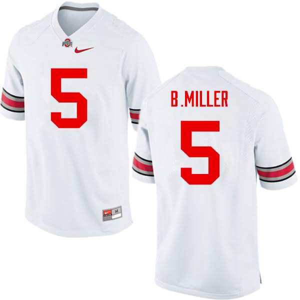 Men's Nike Ohio State Buckeyes Braxton Miller #5 White College Football Jersey Best BFT64Q7L