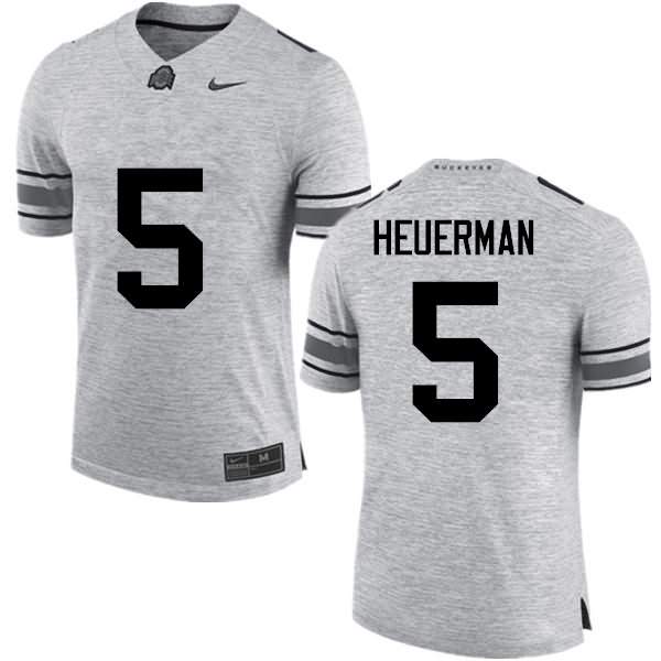 Men's Nike Ohio State Buckeyes Jeff Heuerman #5 Gray College Football Jersey Best TAN61Q1I