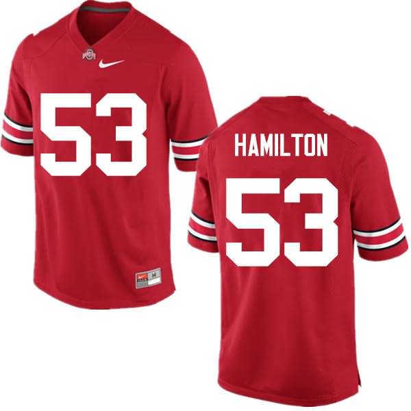 Men's Nike Ohio State Buckeyes Davon Hamilton #53 Red College Football Jersey In Stock BIT52Q0V