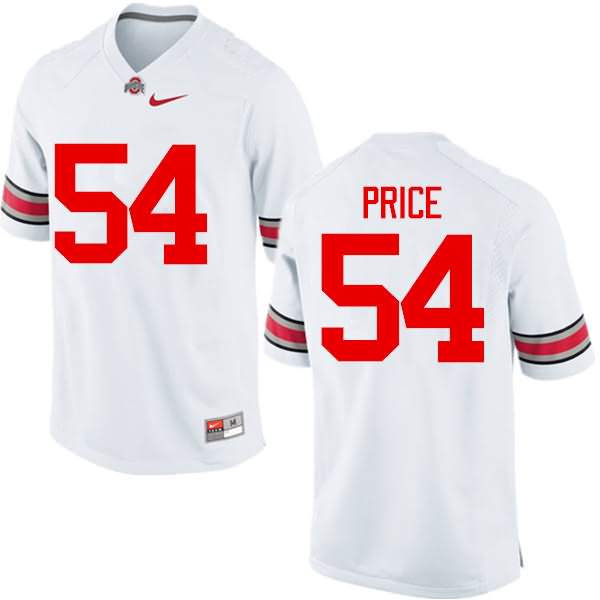 Men's Nike Ohio State Buckeyes Billy Price #54 White College Football Jersey New Year JAM76Q8F