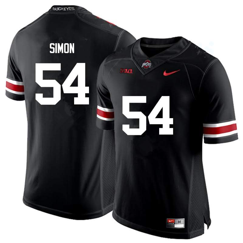 Men's Nike Ohio State Buckeyes John Simon #54 Black College Football Jersey Spring NOF45Q3Q