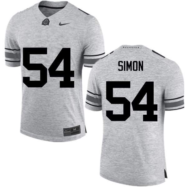 Men's Nike Ohio State Buckeyes John Simon #54 Gray College Football Jersey Latest OXU06Q4F