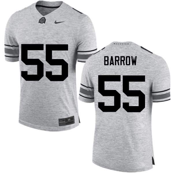 Men's Nike Ohio State Buckeyes Malik Barrow #55 Gray College Football Jersey Top Deals ZEA77Q4Z