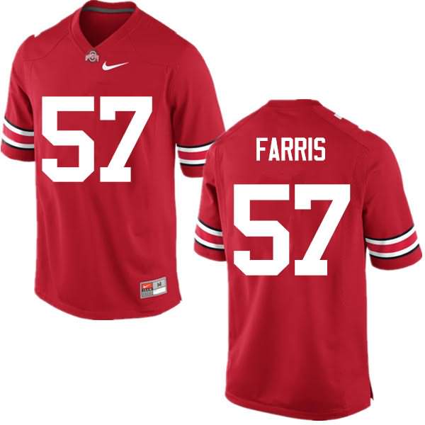 Men's Nike Ohio State Buckeyes Chase Farris #57 Red College Football Jersey Increasing WVC58Q5Y