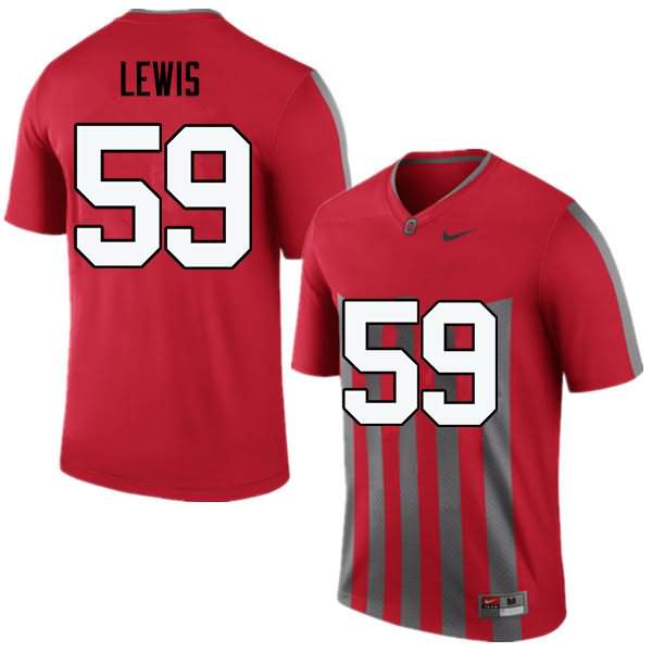 Men's Nike Ohio State Buckeyes Tyquan Lewis #59 Throwback College Football Jersey Comfortable PEQ36Q5M