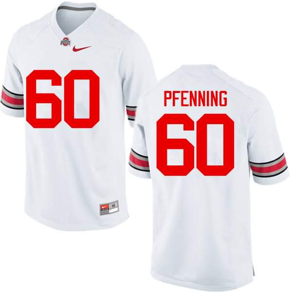 Men's Nike Ohio State Buckeyes Blake Pfenning #60 White College Football Jersey Holiday NXM10Q5K