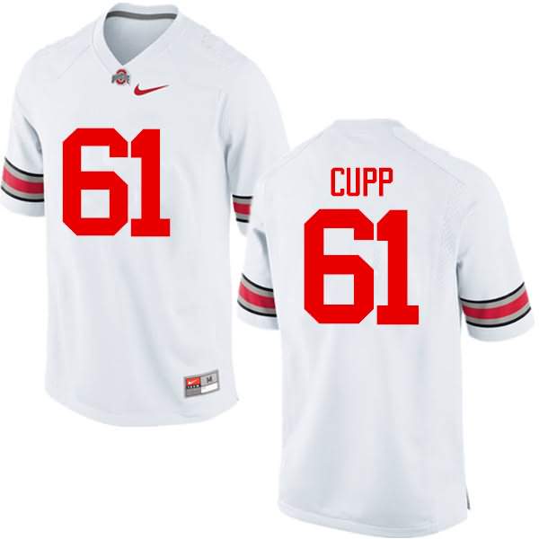 Men's Nike Ohio State Buckeyes Gavin Cupp #61 White College Football Jersey Stability MJX64Q8N
