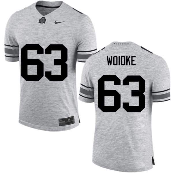 Men's Nike Ohio State Buckeyes Kevin Woidke #63 Gray College Football Jersey Discount HJC73Q4B