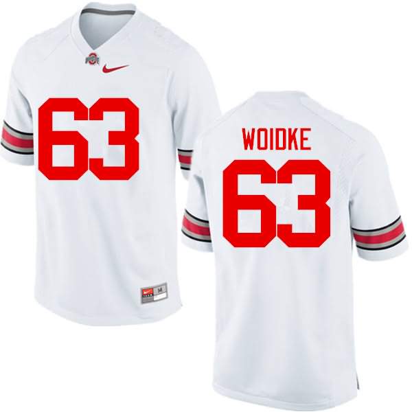 Men's Nike Ohio State Buckeyes Kevin Woidke #63 White College Football Jersey Original DXW15Q0U