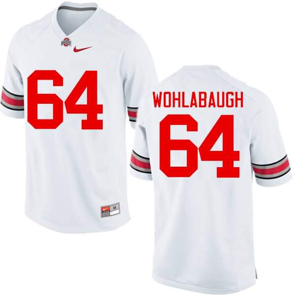 Men's Nike Ohio State Buckeyes Jack Wohlabaugh #64 White College Football Jersey July DRW70Q1L