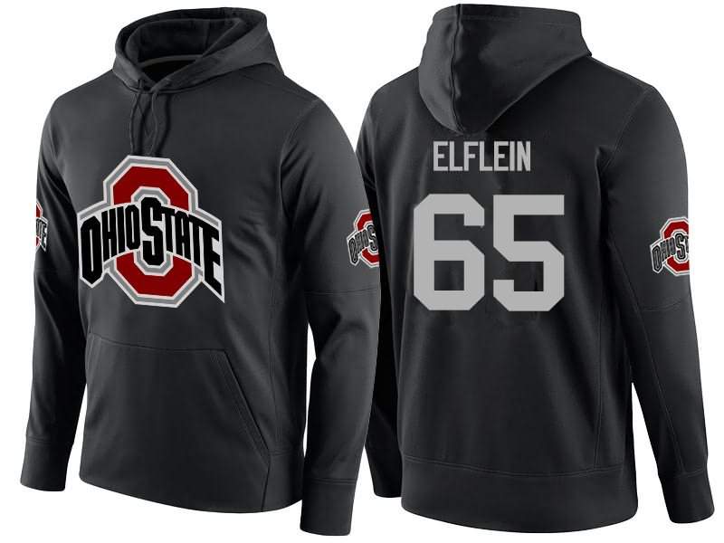 Men's Nike Ohio State Buckeyes Pat Elflein #65 College Name-Number Football Hoodie OG OJT01Q3N