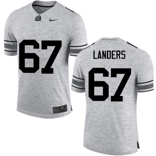Men's Nike Ohio State Buckeyes Robert Landers #67 Gray College Football Jersey Check Out DMP45Q3J