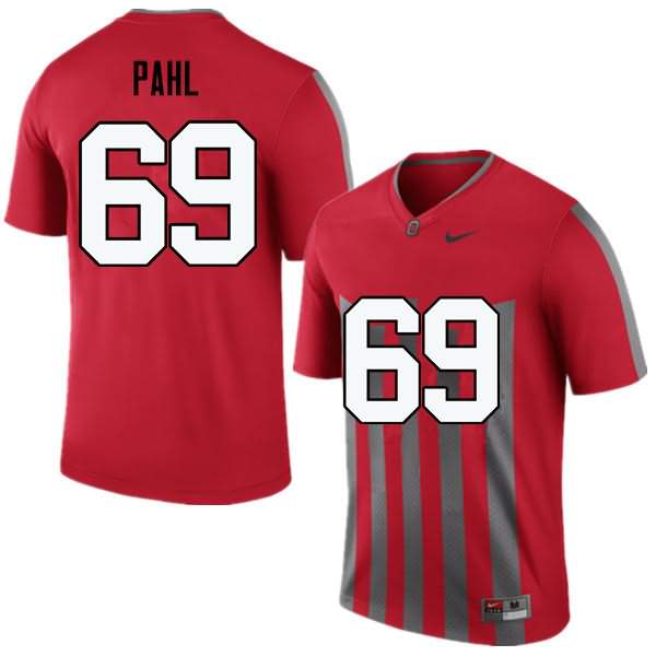 Men's Nike Ohio State Buckeyes Brandon Pahl #69 Throwback College Football Jersey For Fans OJX12Q7T