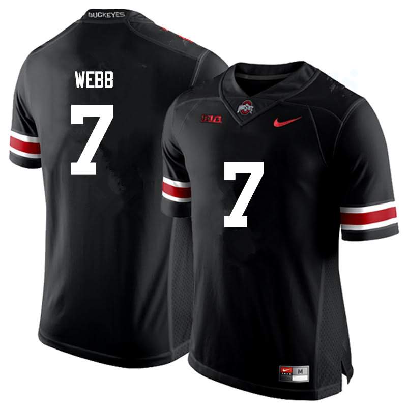 Men's Nike Ohio State Buckeyes Damon Webb #7 Black College Football Jersey Original BCK47Q8C