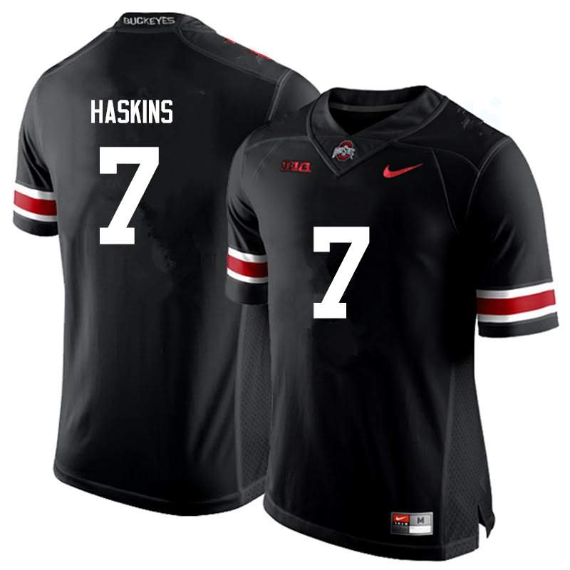 Men's Nike Ohio State Buckeyes Dwayne Haskins #7 Black College Football Jersey New NYQ52Q8X
