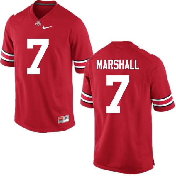 Men's Nike Ohio State Buckeyes Jalin Marshall #7 Red College Football Jersey March HKJ88Q3Z