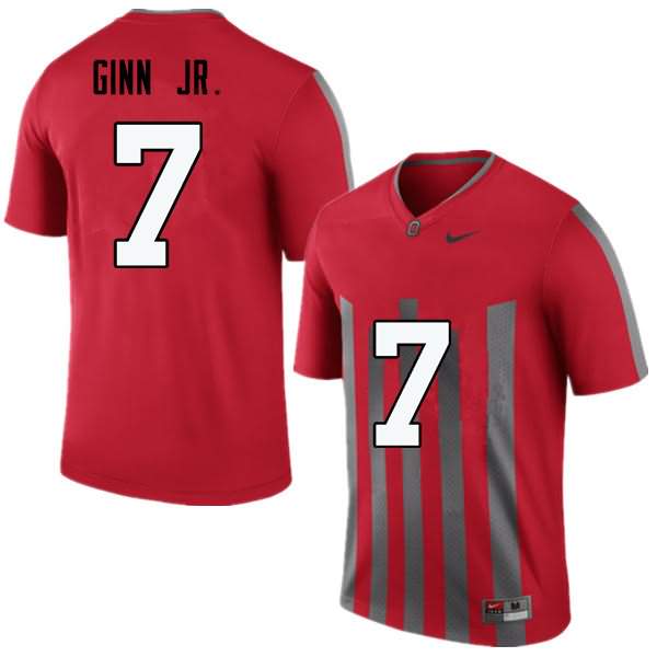Men's Nike Ohio State Buckeyes Ted Ginn Jr. #7 Throwback College Football Jersey Fashion TUO27Q7L