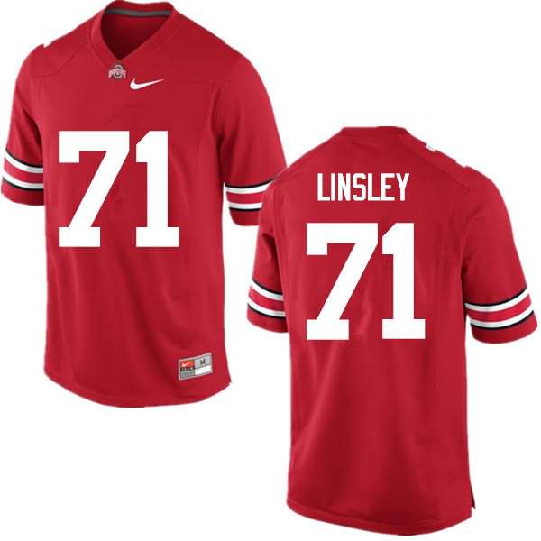 Men's Nike Ohio State Buckeyes Corey Linsley #71 Red College Football Jersey On Sale QLE87Q0P