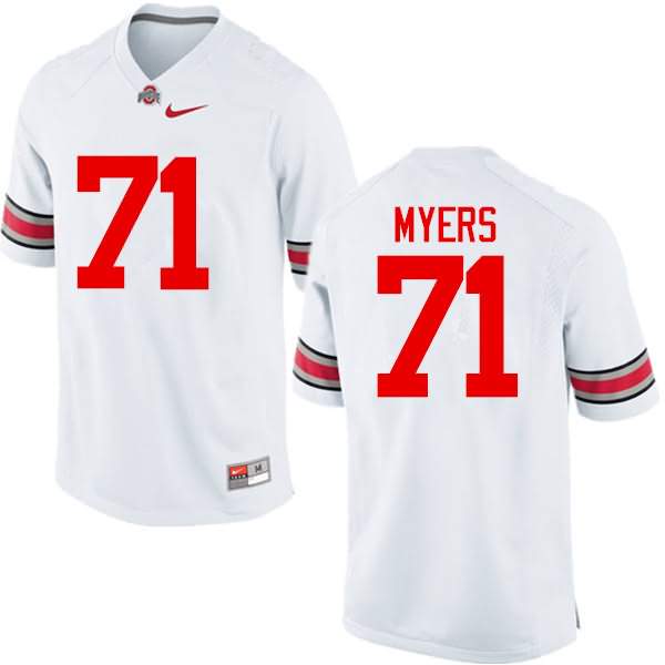 Men's Nike Ohio State Buckeyes Josh Myers #71 White College Football Jersey Check Out VYR62Q1W