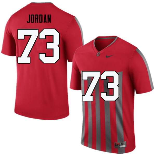 Men's Nike Ohio State Buckeyes Michael Jordan #73 Throwback College Football Jersey Authentic EEP17Q2Z