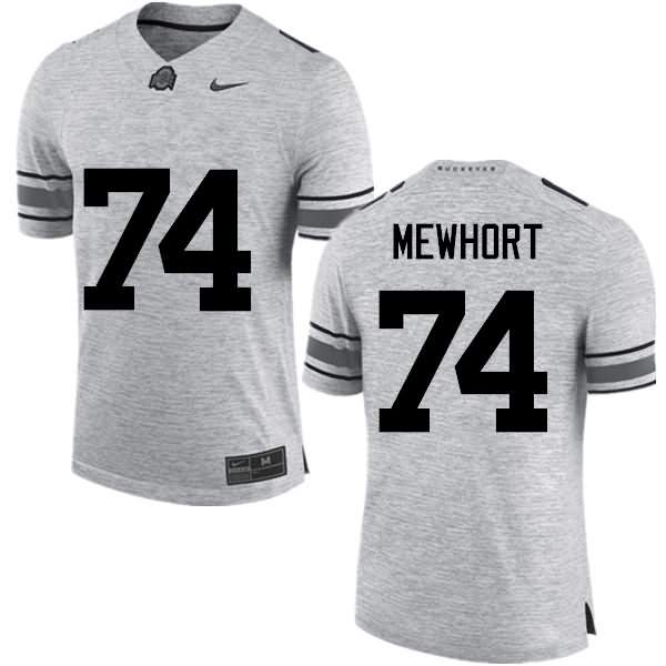 Men's Nike Ohio State Buckeyes Jack Mewhort #74 Gray College Football Jersey For Sale QUL27Q3L