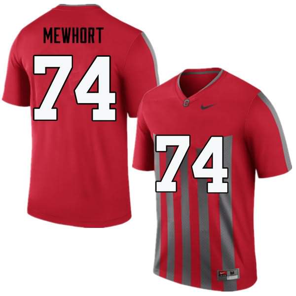 Men's Nike Ohio State Buckeyes Jack Mewhort #74 Throwback College Football Jersey Copuon JJH06Q3P