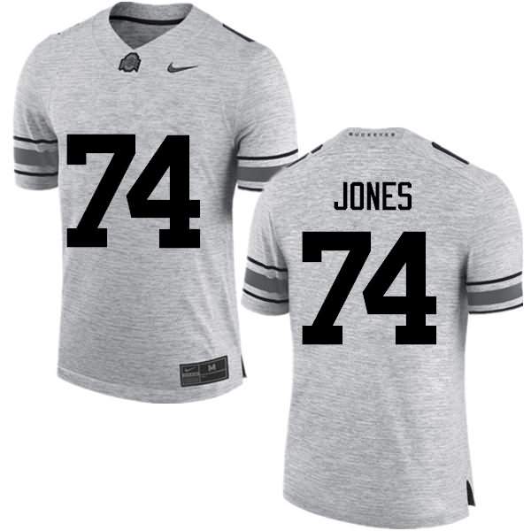 Men's Nike Ohio State Buckeyes Jamarco Jones #74 Gray College Football Jersey Summer ZPS10Q7X