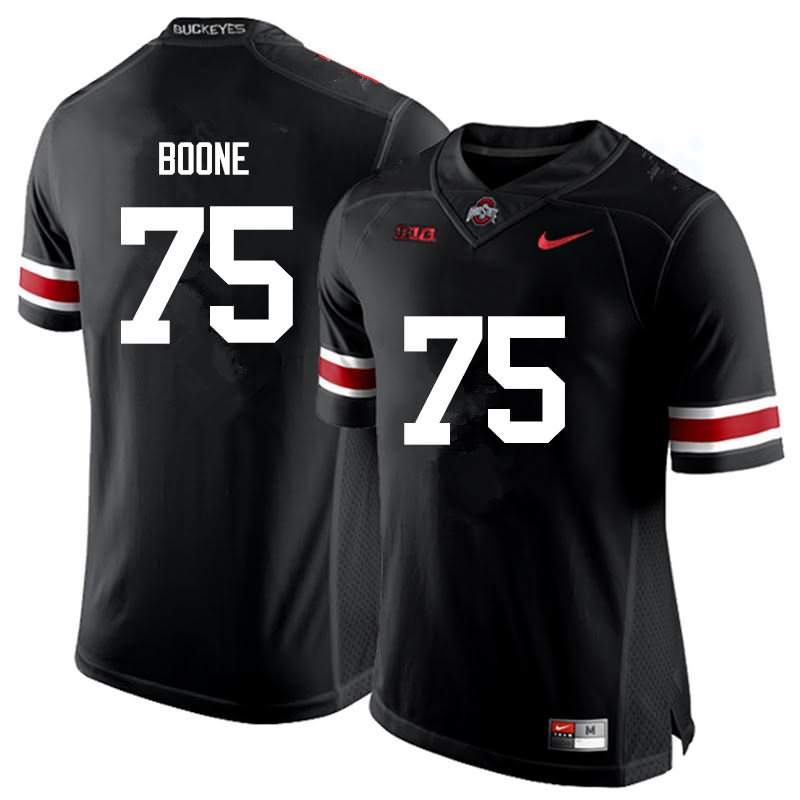 Men's Nike Ohio State Buckeyes Alex Boone #75 Black College Football Jersey Super Deals JBW23Q8S