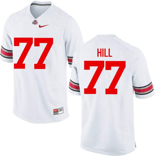 Men's Nike Ohio State Buckeyes Michael Hill #77 White College Football Jersey Black Friday GYX21Q8Y