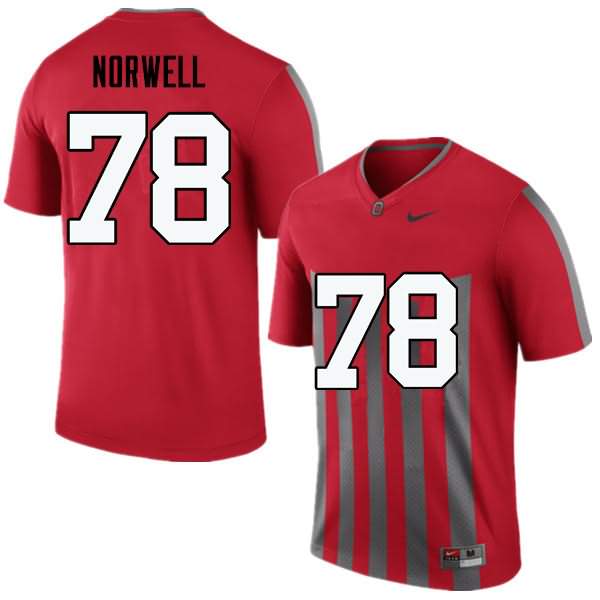 Men's Nike Ohio State Buckeyes Andrew Norwell #78 Throwback College Football Jersey Lifestyle EZW68Q5K