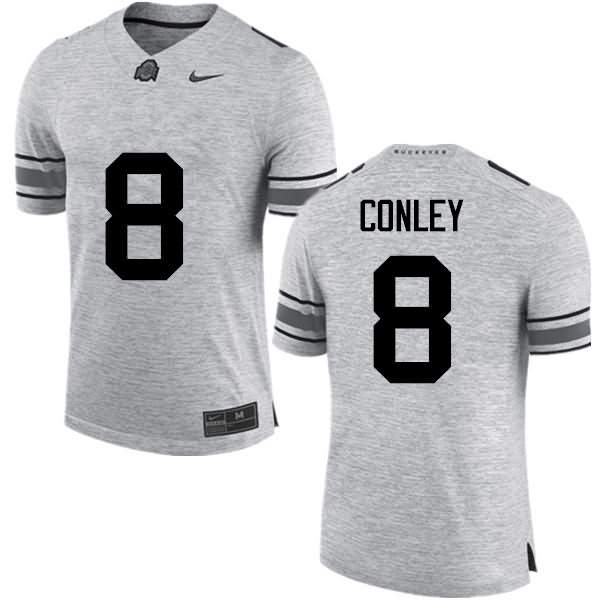 Men's Nike Ohio State Buckeyes Gareon Conley #8 Gray College Football Jersey January PSK63Q4M