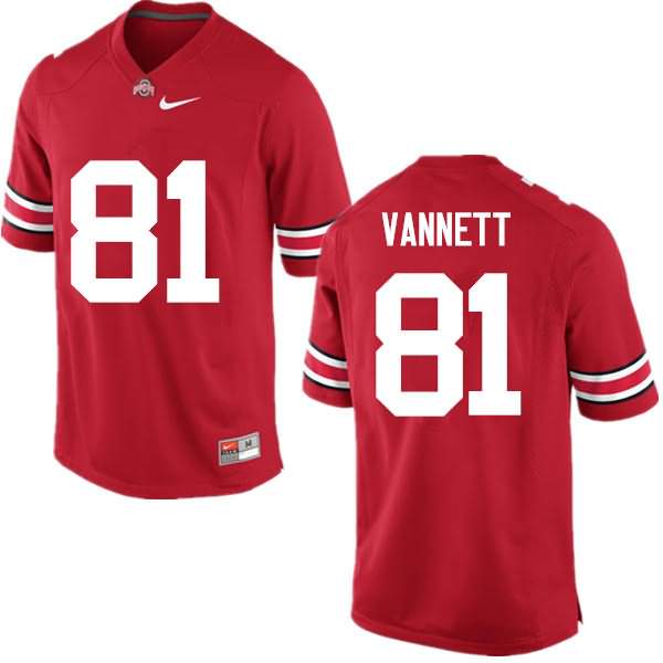 Men's Nike Ohio State Buckeyes Nick Vannett #81 Red College Football Jersey Designated JQK55Q1W