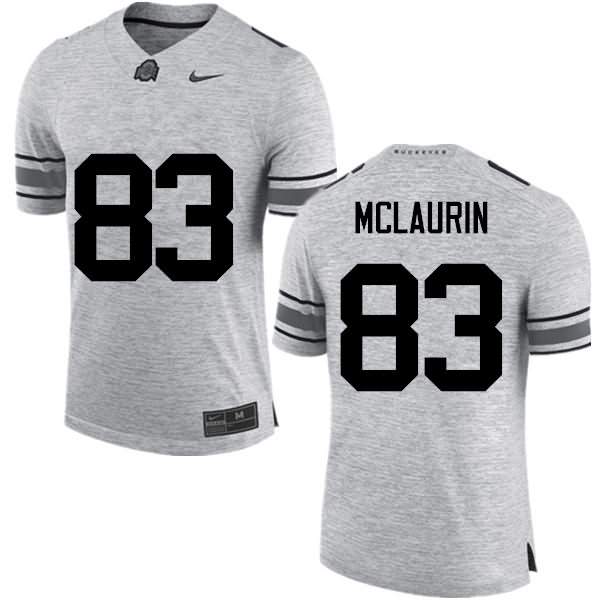 Men's Nike Ohio State Buckeyes Terry McLaurin #83 Gray College Football Jersey Ventilation VZA65Q8Z