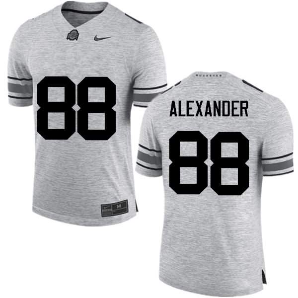 Men's Nike Ohio State Buckeyes AJ Alexander #88 Gray College Football Jersey Top Deals PXO71Q7Q