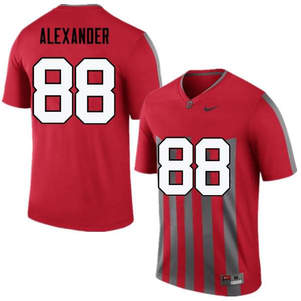 Men's Nike Ohio State Buckeyes AJ Alexander #88 Throwback College Football Jersey March SCQ17Q2T
