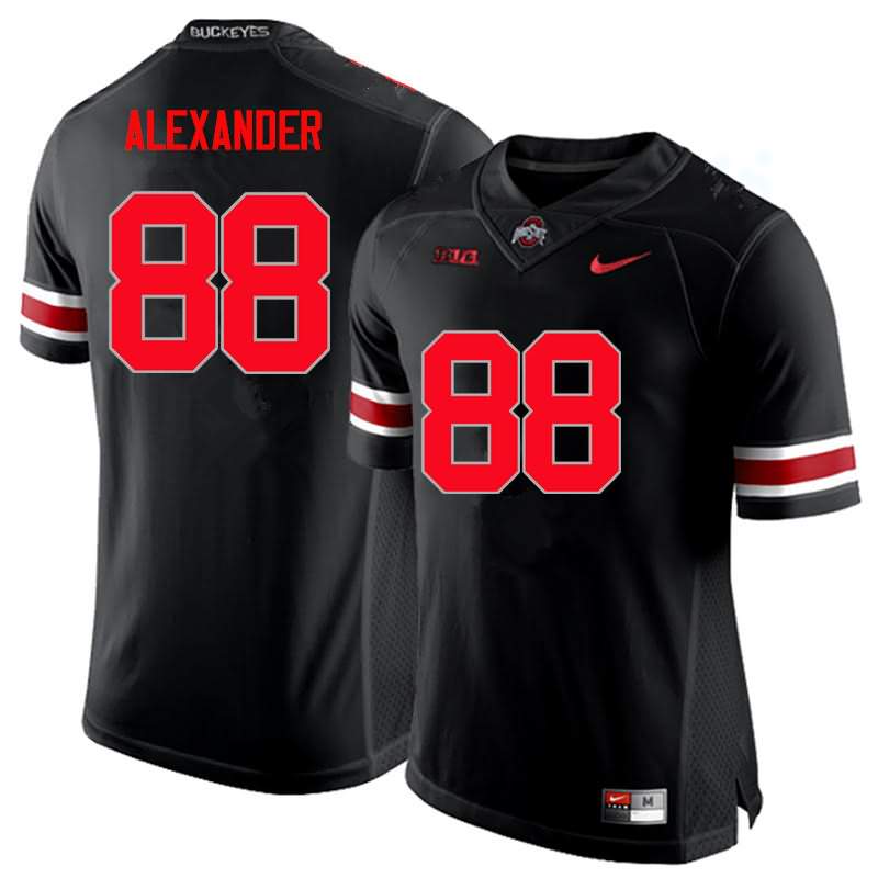 Men's Nike Ohio State Buckeyes AJ Alexander #88 Black College Limited Football Jersey Athletic DBS54Q2B