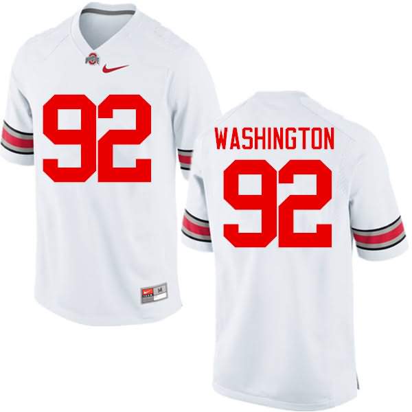 Men's Nike Ohio State Buckeyes Adolphus Washington #92 White College Football Jersey Colors UIS20Q6M