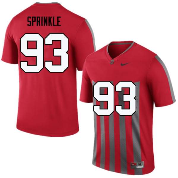 Men's Nike Ohio State Buckeyes Tracy Sprinkle #93 Throwback College Football Jersey New Arrival IOL27Q6K