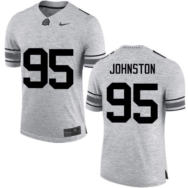 Men's Nike Ohio State Buckeyes Cameron Johnston #95 Gray College Football Jersey In Stock NWS70Q3U