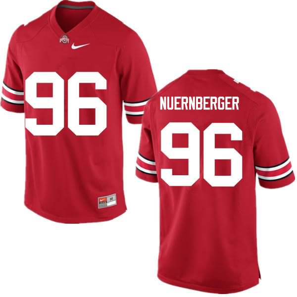 Men's Nike Ohio State Buckeyes Sean Nuernberger #96 Red College Football Jersey Latest ZYF07Q4A