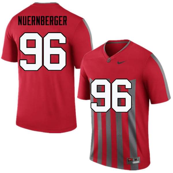 Men's Nike Ohio State Buckeyes Sean Nuernberger #96 Throwback College Football Jersey High Quality UGG40Q7R