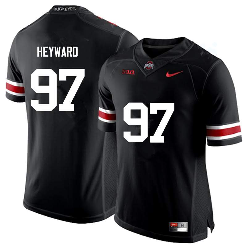 Men's Nike Ohio State Buckeyes Cameron Heyward #97 Black College Football Jersey October YQX31Q0L