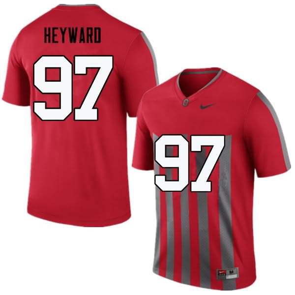 Men's Nike Ohio State Buckeyes Cameron Heyward #97 Throwback College Football Jersey Season WLC80Q2H