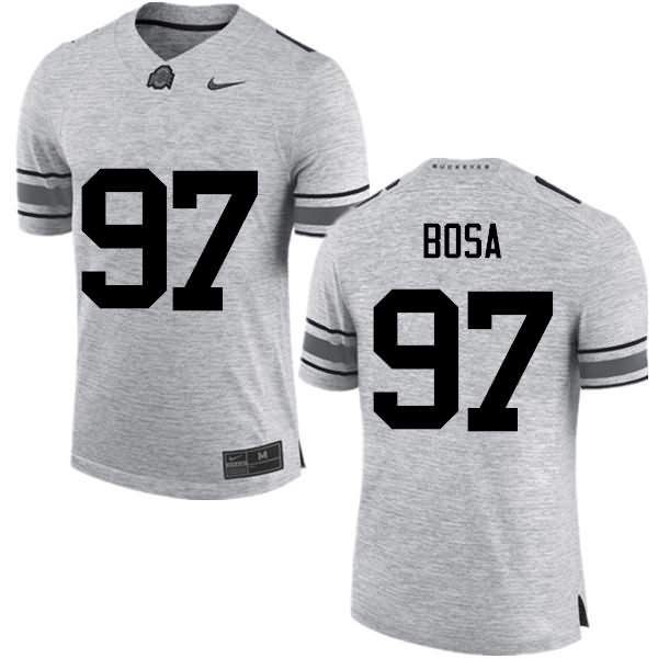 Men's Nike Ohio State Buckeyes Nick Bosa #97 Gray College Football Jersey Comfortable HVK36Q0X